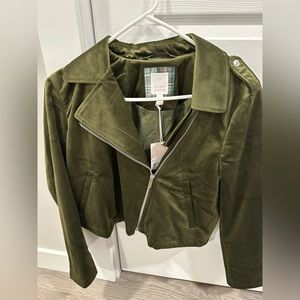 NWT velvet green Lauren Conrad jacket